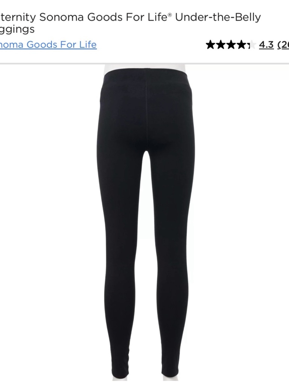 Lot of 3 Sonoma Under The Belly Leggings - Picture 2 of 7
